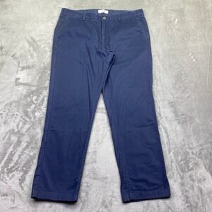 Spoke Heroes Build B Navy Blue Chino Trousers Mens Sz 36 Fits 35" Preppy